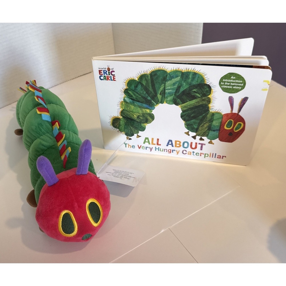 Kohl's Cares All About The Very Hungry Caterpillar Book & Caterpillar Plush NWT - Picture 4 of 4